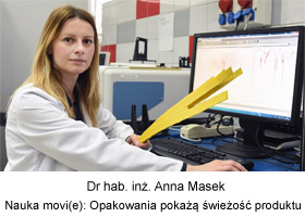 Nauka movi(e): opakowania pokażą świeżość produktu - dr hab. inż. Anna Masek