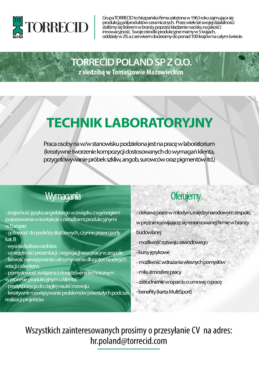 Torrecid - Technik Laboratoryjny