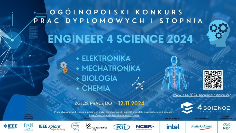 Konkurs Prac Dyplomowych I stopnia Engineer 4 Science 2024